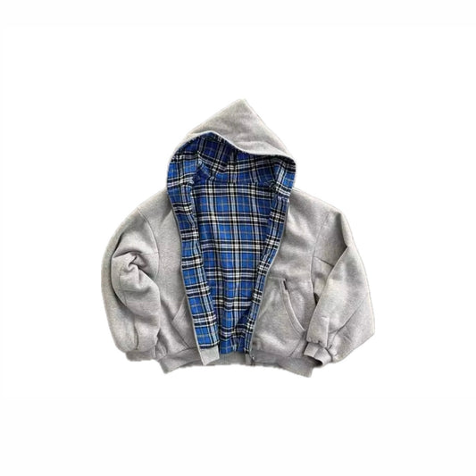 "Checkered" Zip-Up