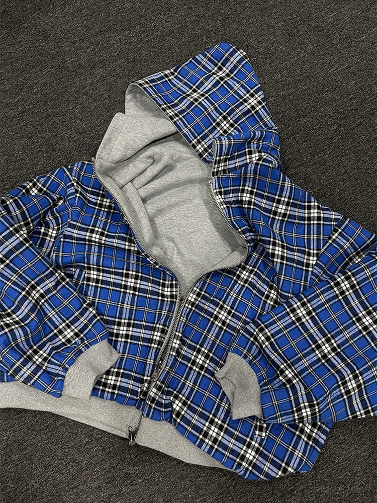 "Checkered" Zip-Up