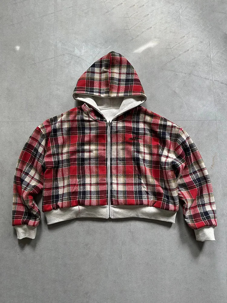 "Checkered" Zip-Up