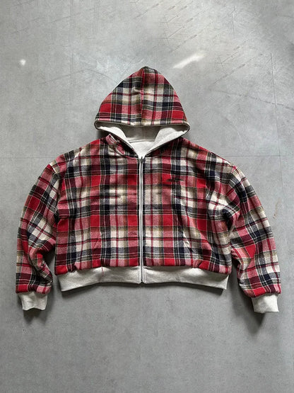 "Checkered" Zip-Up