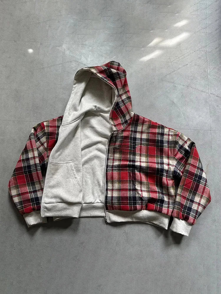 "Checkered" Zip-Up