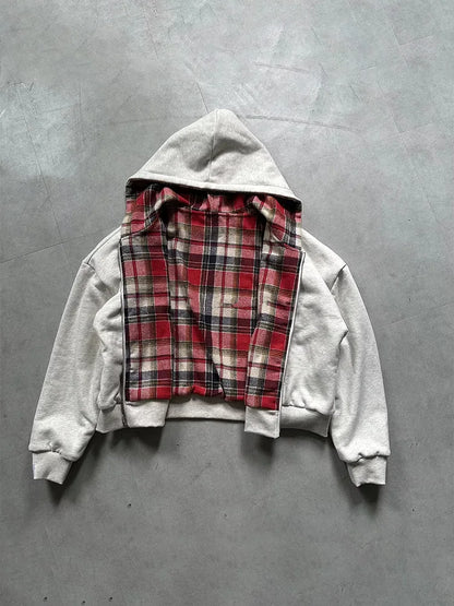 "Checkered" Zip-Up