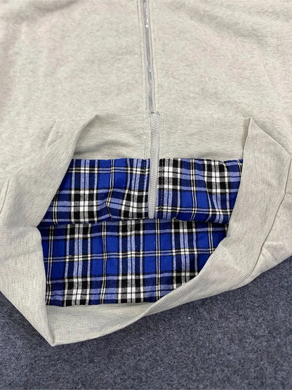 "Checkered" Zip-Up