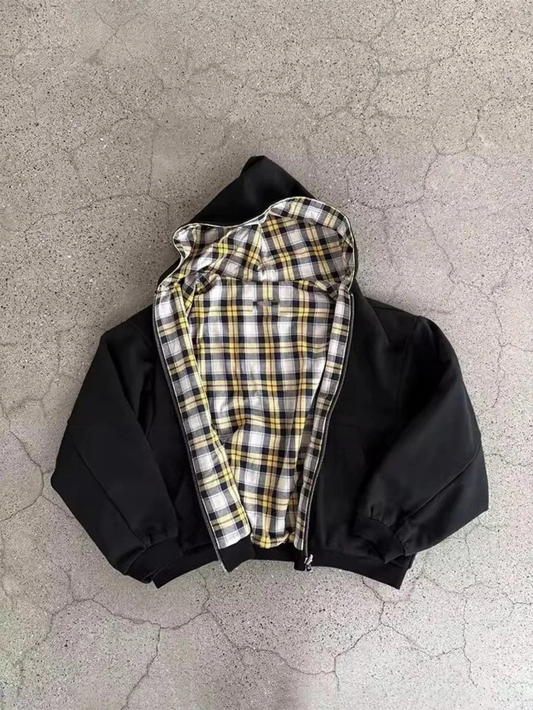 "Checkered" Zip-Up