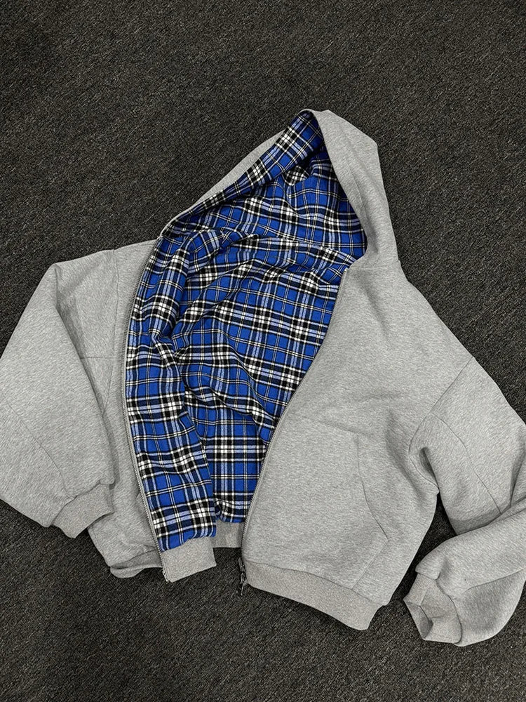 "Checkered" Zip-Up