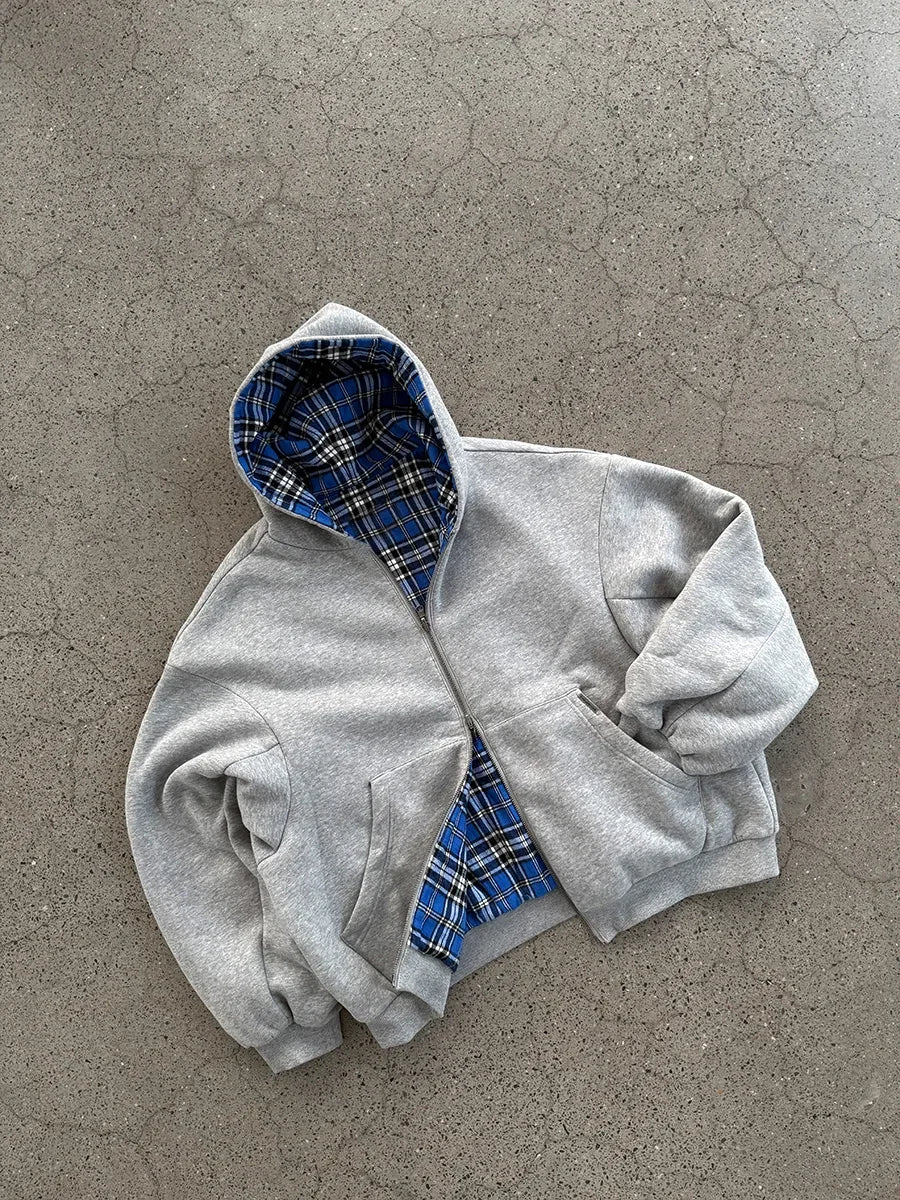 "Checkered" Zip-Up