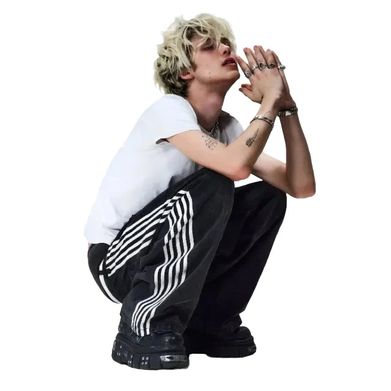 "Striped" Jeans
