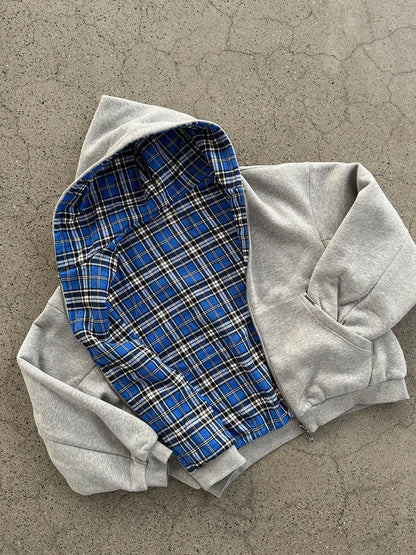 "Checkered" Zip-Up