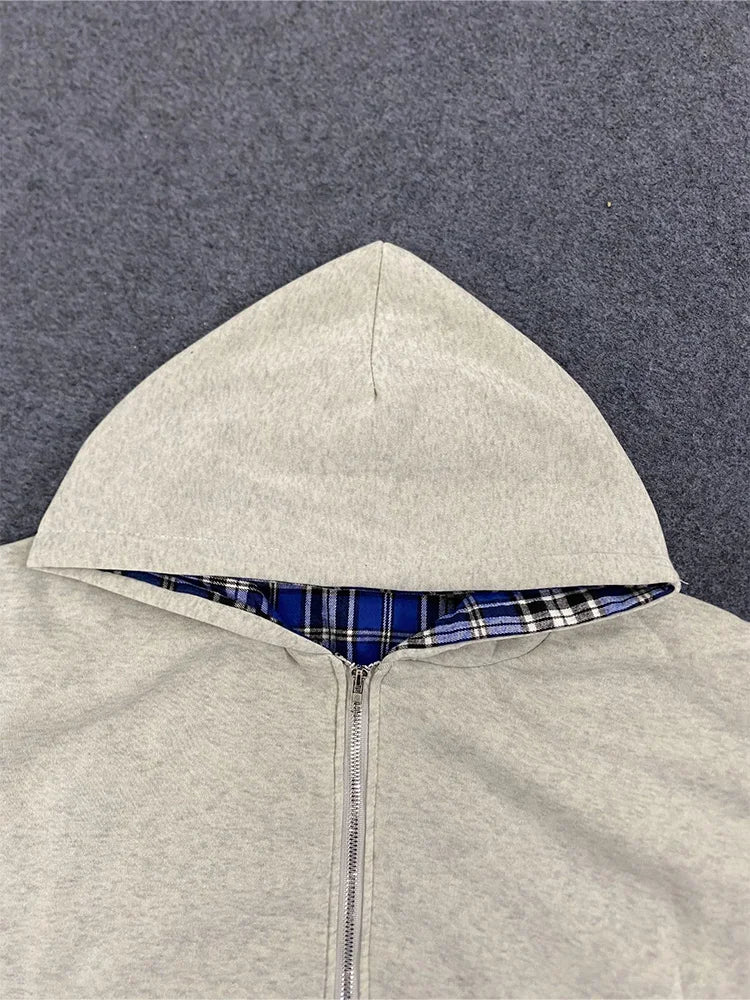 "Checkered" Zip-Up